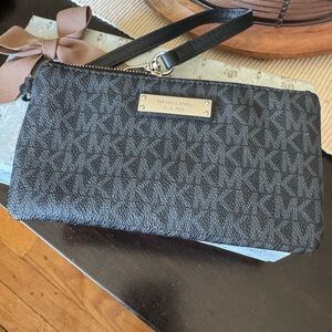 Michael Kors Black Wristlet
